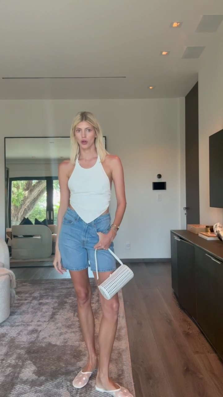 I was on the hunt for a longer denim short & love these ones from Zara! Paired it with this casual white top that makes for an easy summer outfit. ☀️🤍 

 

#LTKStyleTip #LTKShoeCrush #LTKItBag