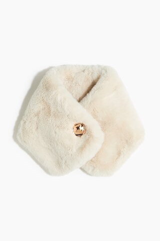 H & M - Button-Detail Scarf - Beige | H&M (US + CA)