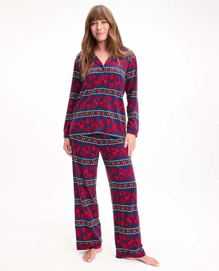 Women's Holiday Long Sleeve Pajama Set in HannaSoft™ | Hanna Andersson