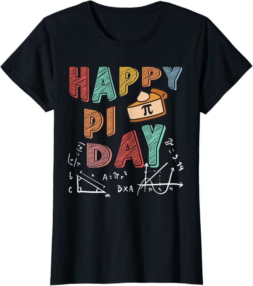 3.14 PI Day Pie Day Pi Symbol For Math Lovers and Kids T-Shirt | Amazon (US)