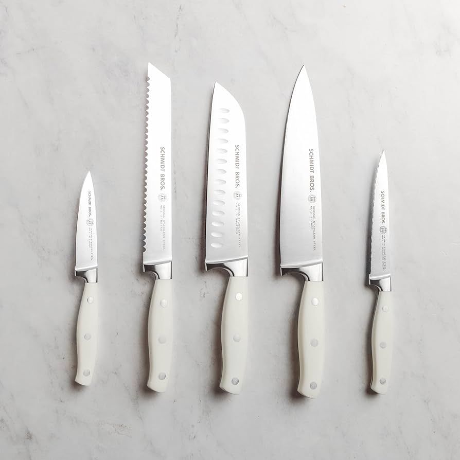 Schmidt Brothers 10-Piece Kitchen Knife Set with Protective Sheaths, High-Carbon German Stainless... | Amazon (US)
