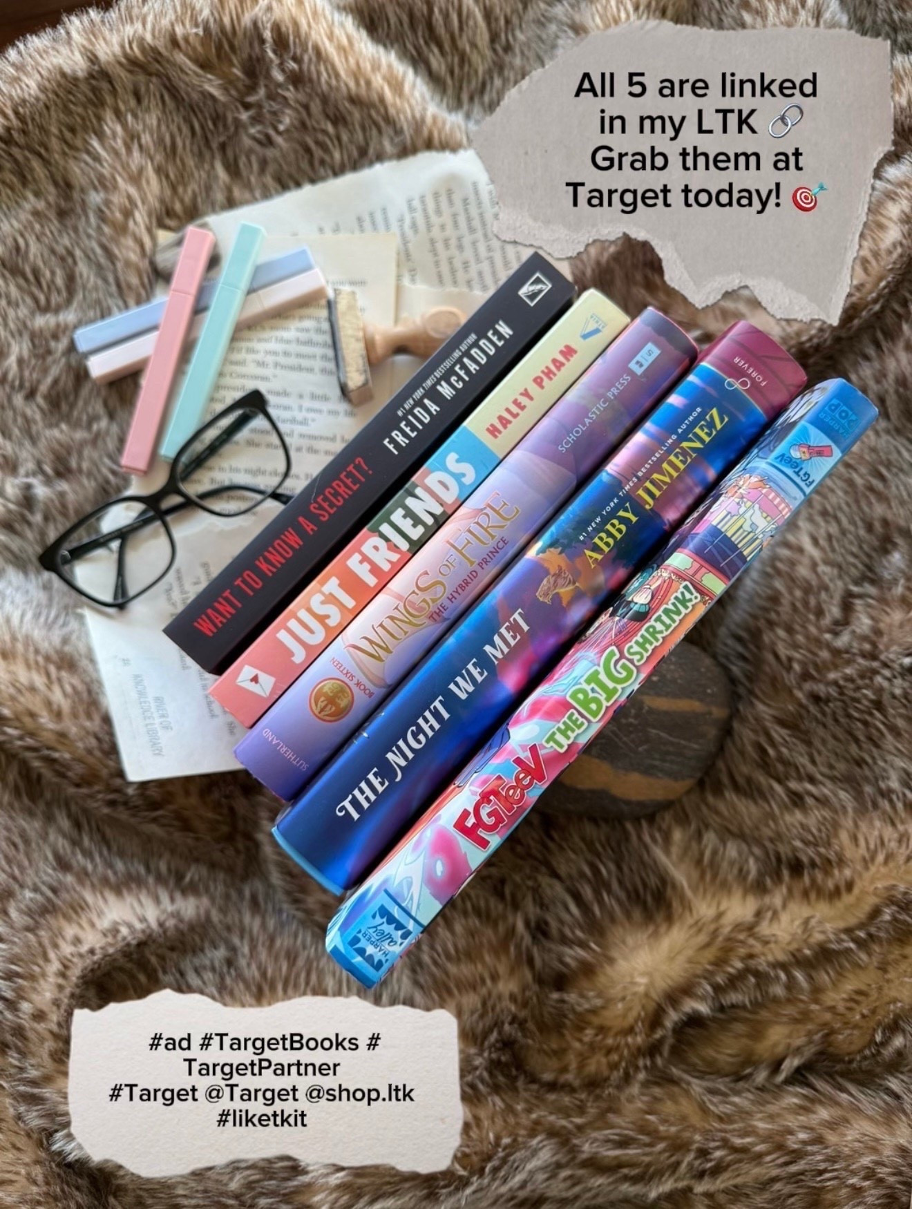 #ad told myself i'd go to sleep early… then i started with just 1 chapter 😅 5 books and 0 regrets. All linked in my LTK 🎯 #TargetBooks #TargetPartner #Target #liketkit @Target   @shop.ltk