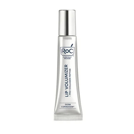 RoC Derm Correxion Lip Volumizer Lip Plumper with Hyaluronic Acid + Pro-Collagen Peptide*, 48-Hour Hydration, Fragrance-Free, Non-Sticky, 0.34 fl oz | Walmart (US)