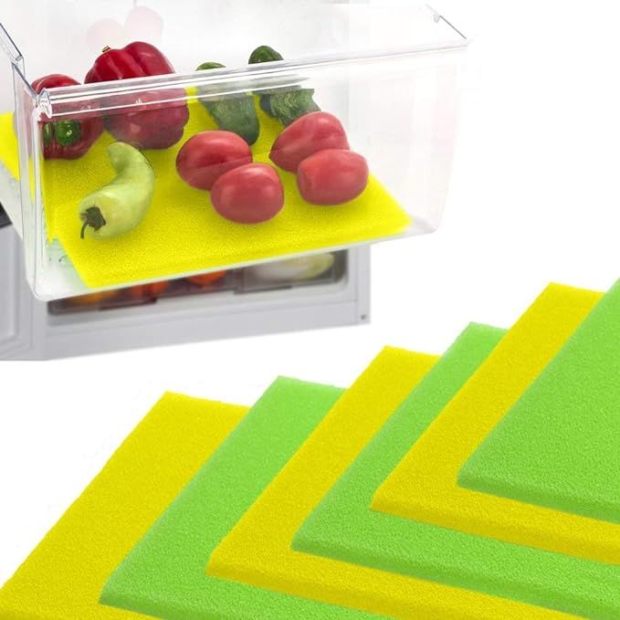 Dualplex® Fruit & Veggie Life Extender Liner for Refrigerator Fridge Drawers, 12 X 15 Inches, 6 ... | Amazon (US)