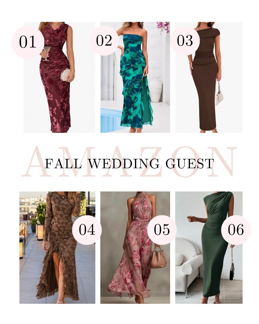 Amazon bringing all the beautiful fall colts and silhouettes to fall wedding guest dresses!! 🍂👗How do you choose?? ✨🍁

#LTKSeasonal #LTKMidsize #LTKWedding