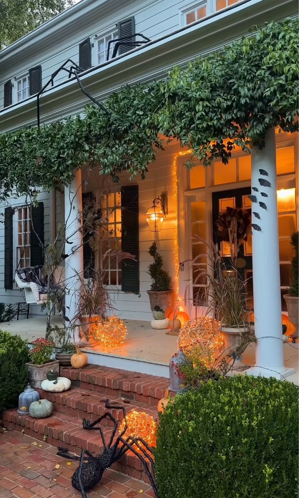 A little spooky, a lot of glow.🕷️🧡  The giant spiders, warm orange lights, glowing orbs, pumpkins, and porch accents make this my favorite Halloween setup yet.  Shop the pieces I used to decorate our porch!

#LTKHome #LTKSeasonal
