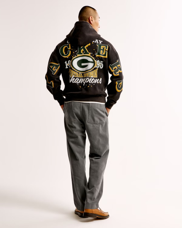 Green Bay Packers Graphic Popover Hoodie | Abercrombie & Fitch (US)
