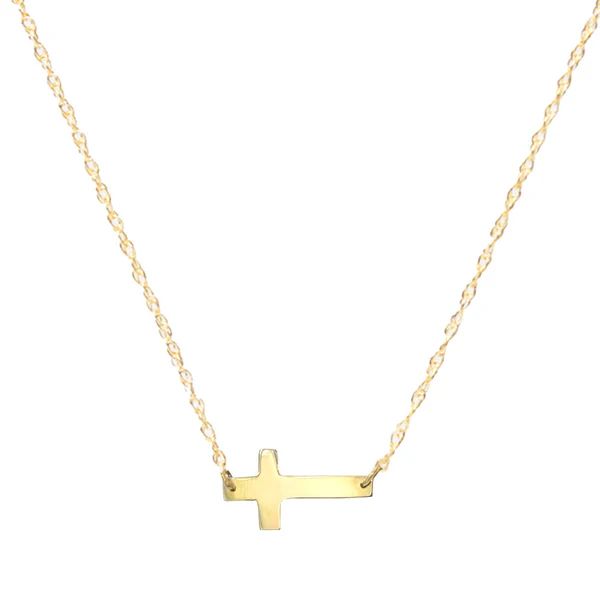 Metal Cross Necklace | Moon and Lola