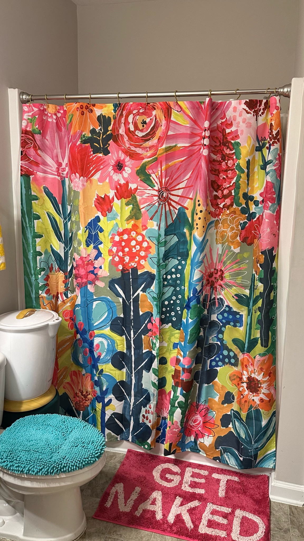 A bright, bold shower curtain for the maximalist girlies ❤️💕

#LTKHome