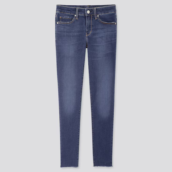 UNIQLO Women's Ultra Stretch Distressed Jeans, Blue, 27 in. | UNIQLO (US)