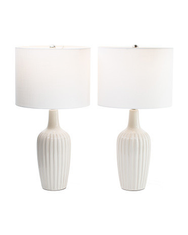 2pk 25.5in Ceramic Table Lamp Set | Marshalls