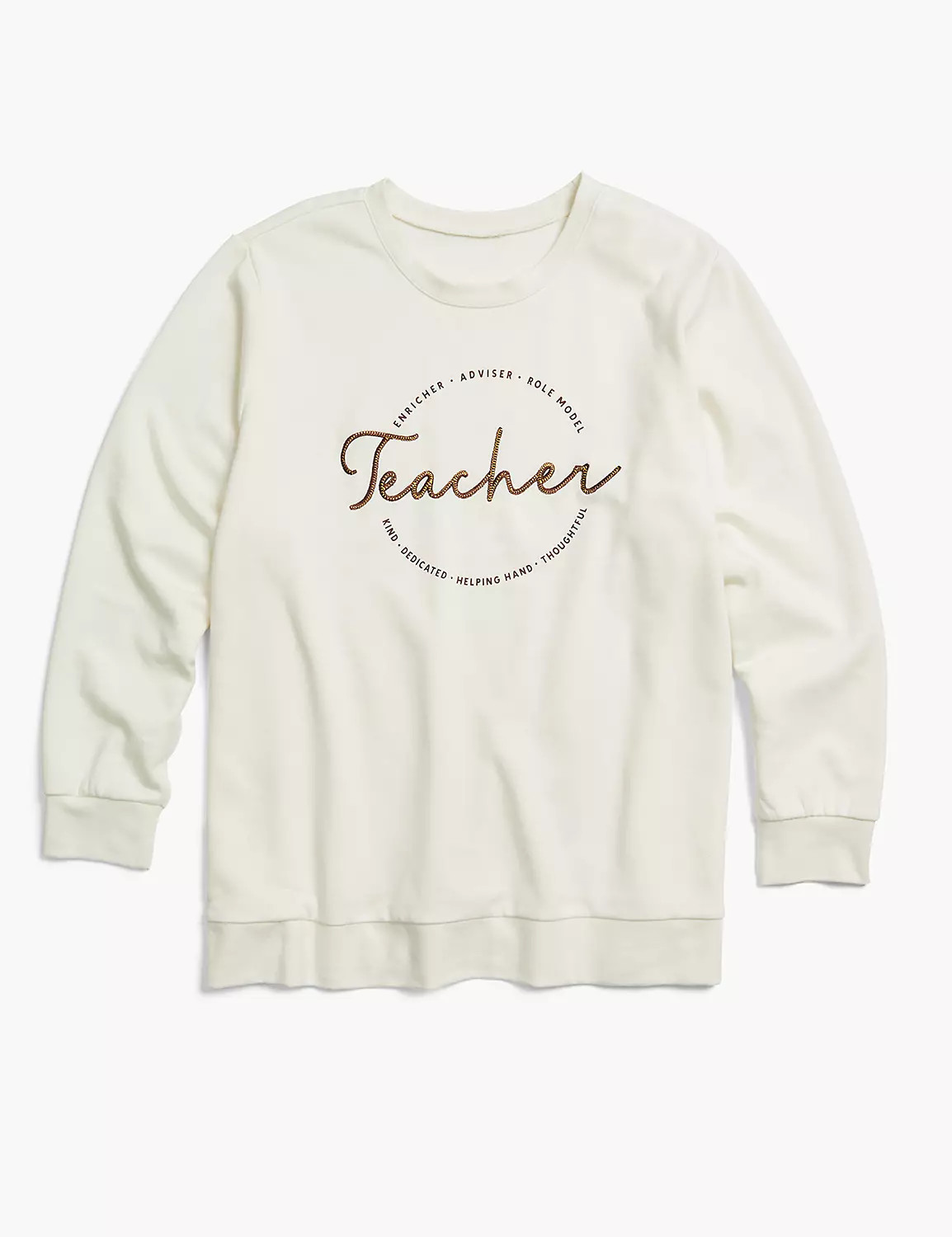 Classic Teacher Circle Graphic Sweatshirt | LaneBryant | Lane Bryant (US)