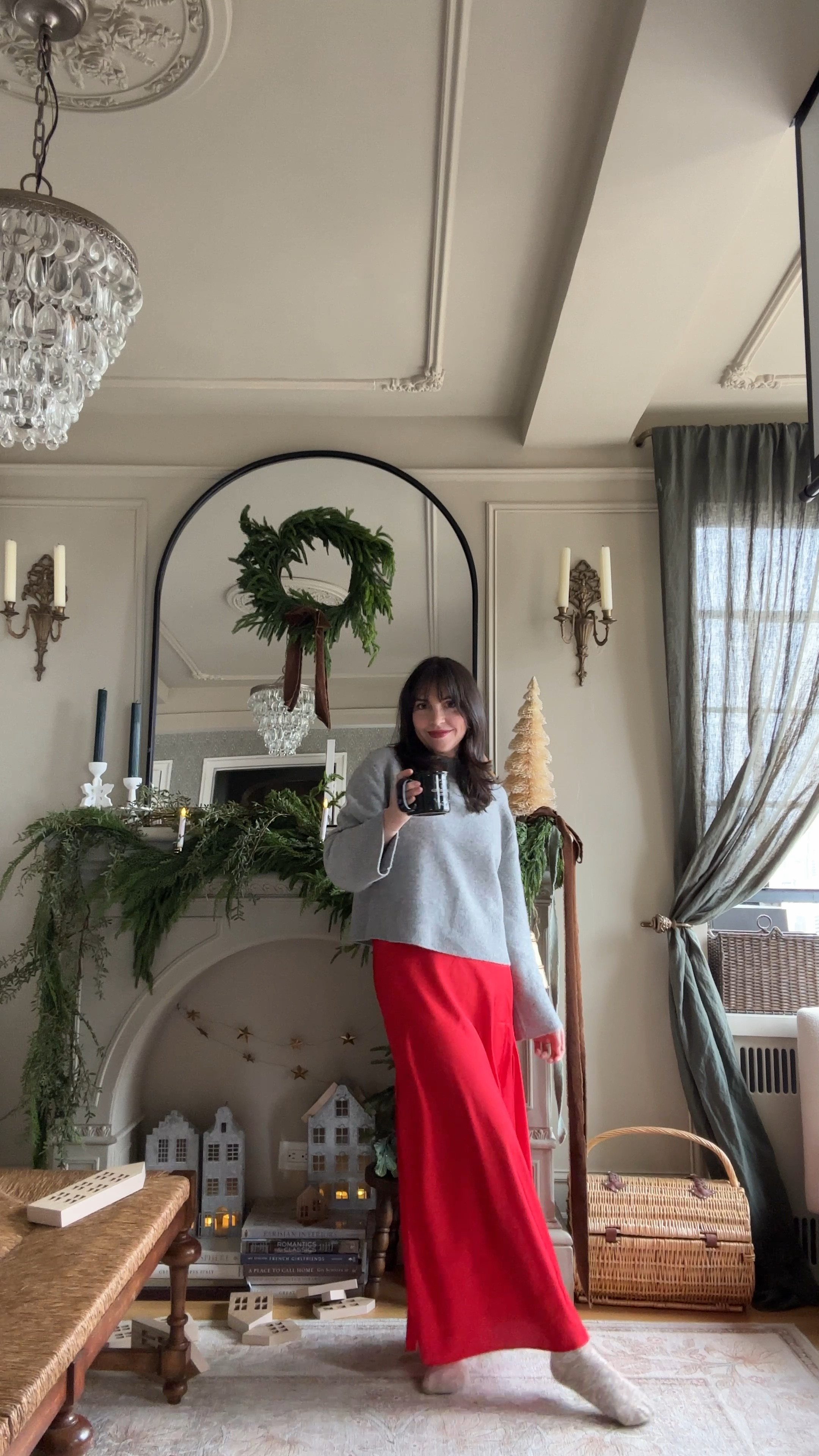 wearing XS in skirt, S in sweater 

#LTKHolidaySale