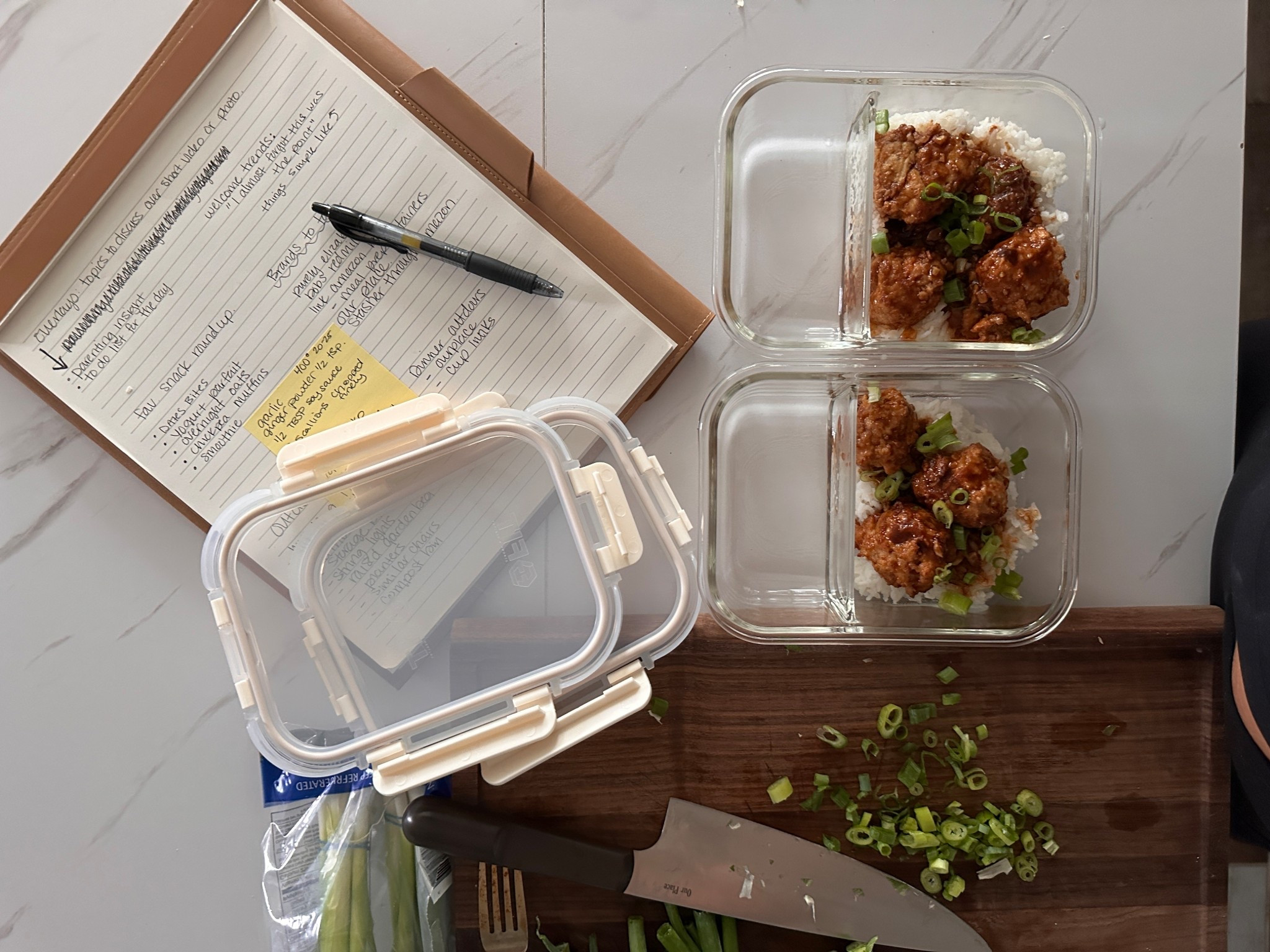 Trying something new for meal prep this week! 

Using my favorite knives and cutting board from our place and writing out all of my plans on the most aesthetic and practical padfolio! 

#LTKFamily #LTKHome