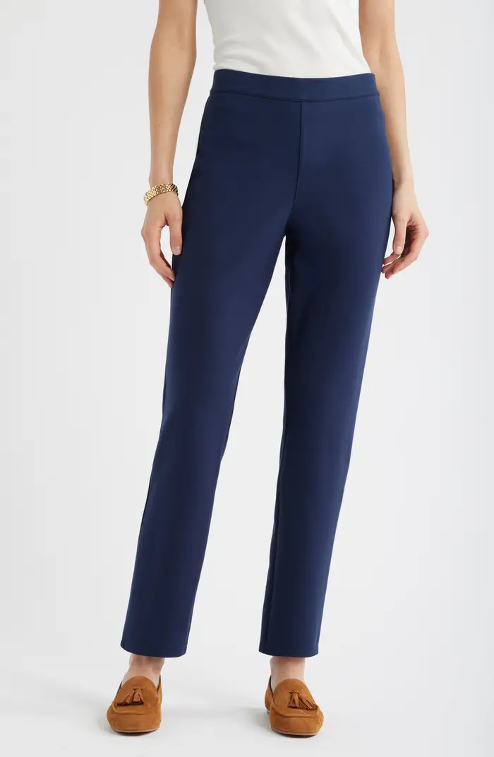 Caslon® Pull-On Stretch Ponte Cigarette Pants | Nordstrom | Nordstrom