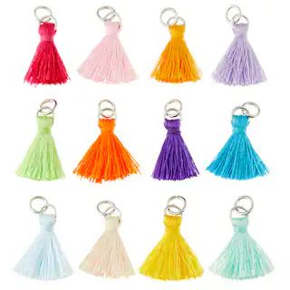 Charmalong™ Multicolored Tassel Rhodium Charms By Bead Landing™ | Michaels | Michaels Stores