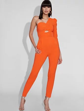 one-shoulder jumpsuit - gabrielle union collection | New York & Company