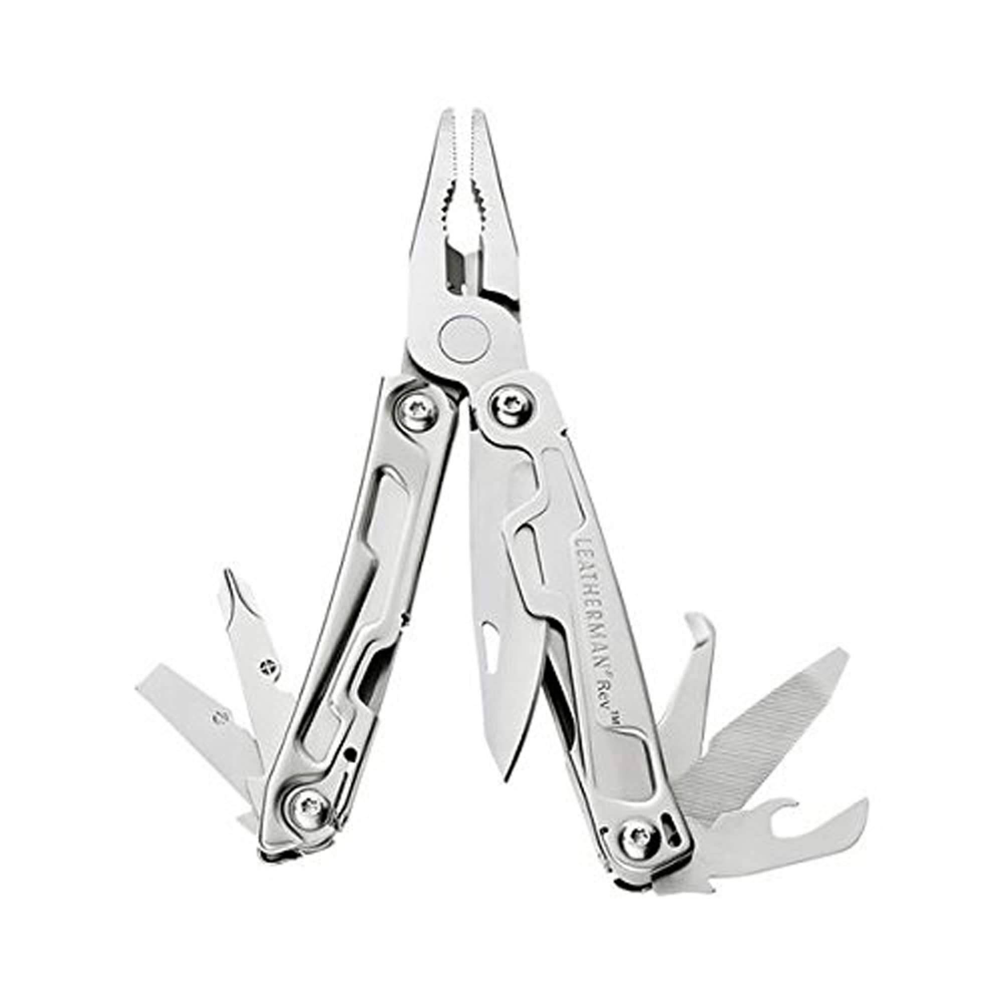 LEATHERMAN, Rev Pocket Size Multitool with Package Opener and Screwdrivers, Stainless Steel with Nyl | Amazon (US)