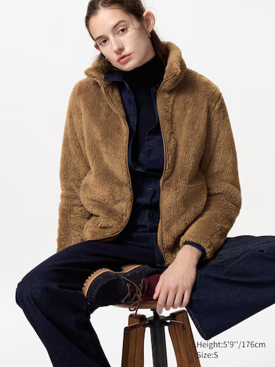 Fluffy Yarn Fleece Full-Zip Jacket | UNIQLO (US)