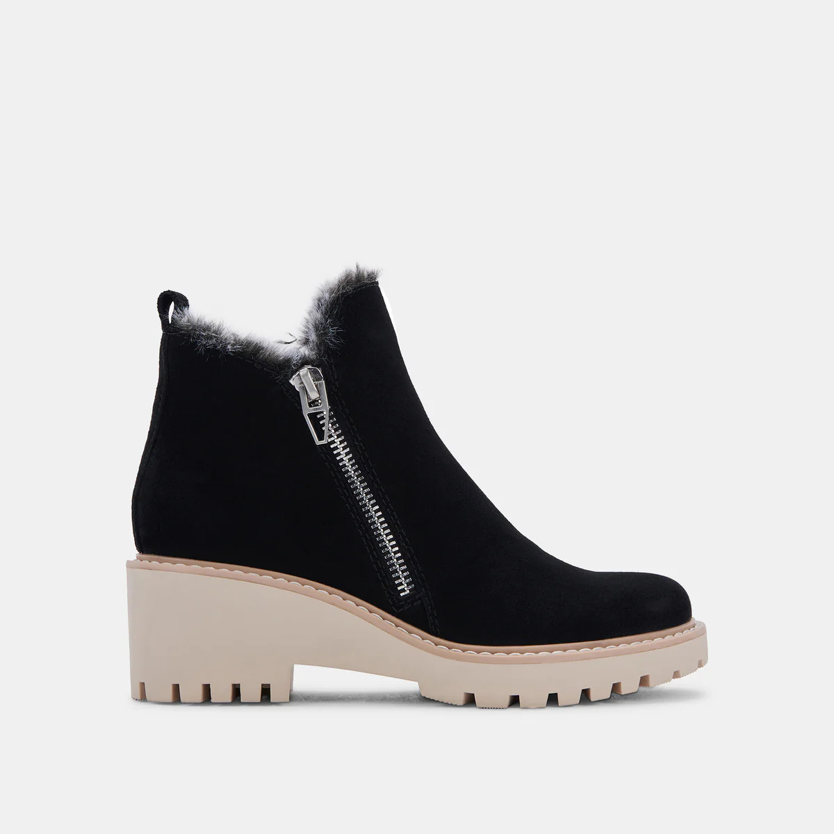 HOLLYN BOOTIES BLACK SUEDE | DolceVita.com