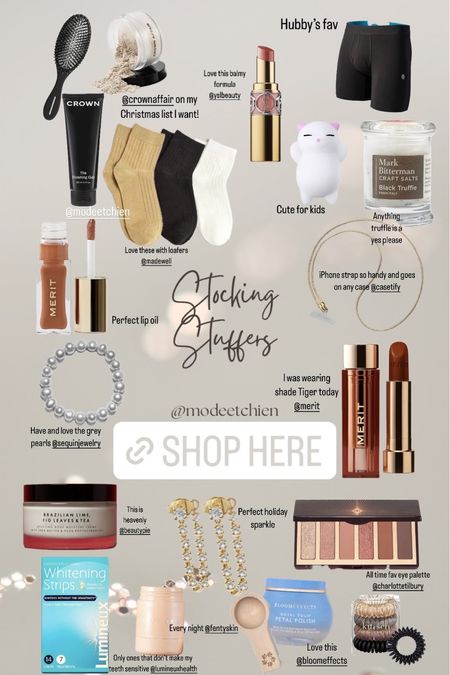 Stocking stuffers for everyone! Lots of my favorite things on here from beauty to practical items ✨

Gift guide 

#LTKHoliday #LTKGiftGuide #LTKbeauty