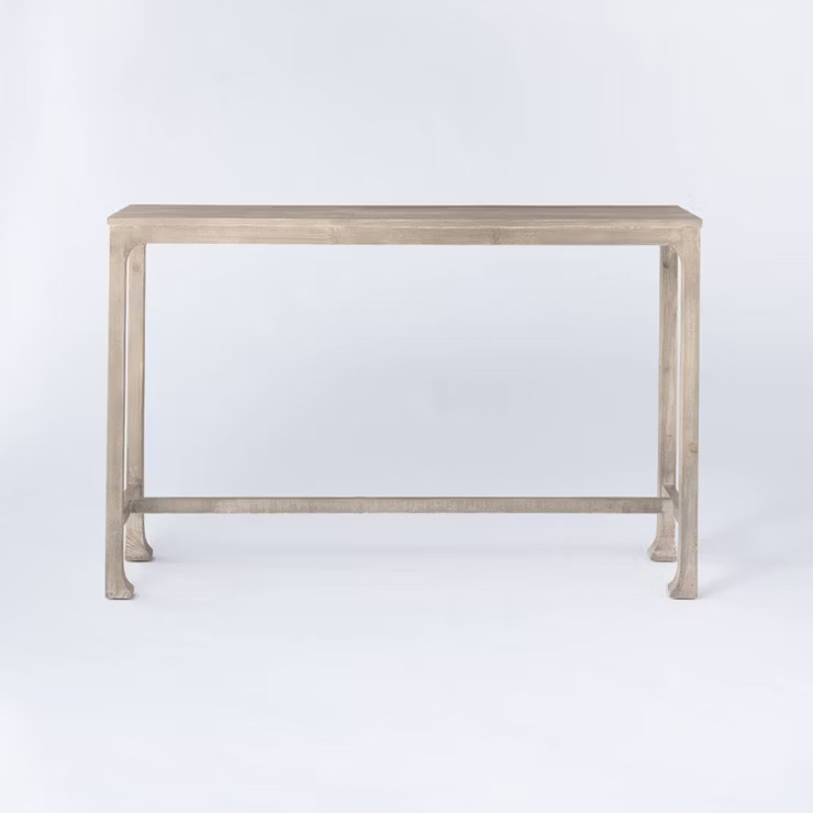 Belmont Shore Curved Foot Console Table Knock Down Natural - Threshold™ designed with Studio Mc... | Target