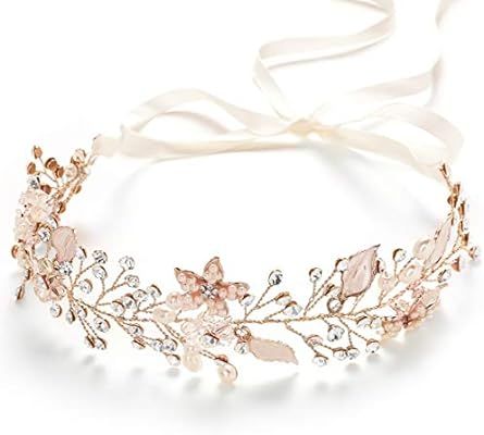 Coucoland Flower Girl Headpiece for Wedding Crystal Princess Headpiece Babys Breath Headband for ... | Amazon (US)