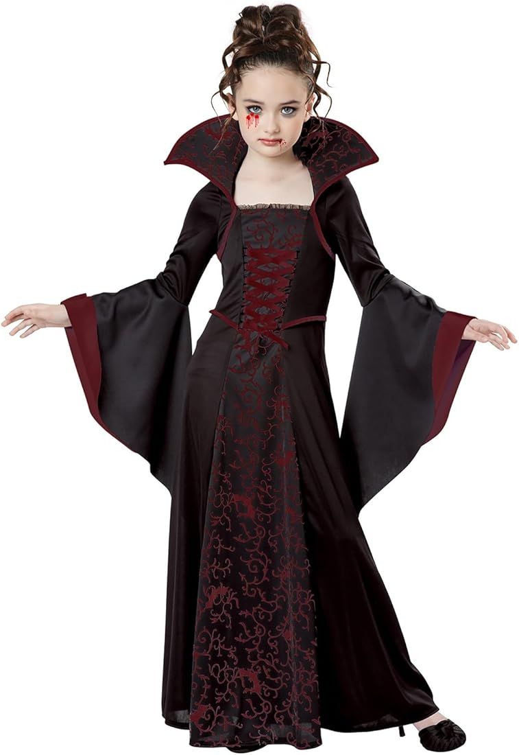 Girls Halloween Costumes Royal Vampire Dress Kids Gothic Dress Up Medieval Deluxe Set 4-10 Years | Amazon (CA)