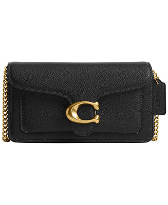 COACH Tabby Small Pebble Leather Chain Crossbody Bag 19 - Macy's | Macy's