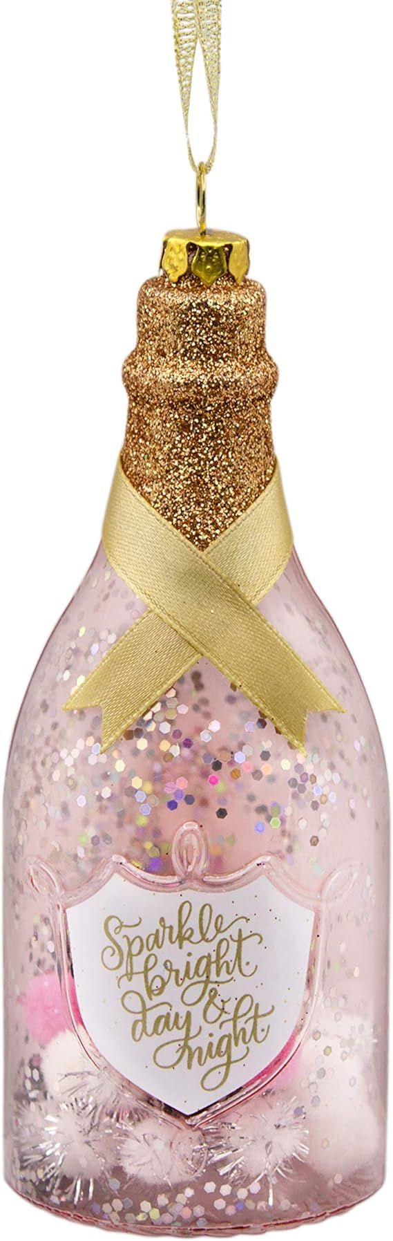 Hallmark Christmas Ornaments, Hallmark Signature Premium Champagne Bottle Glass Ornament | Amazon (US)