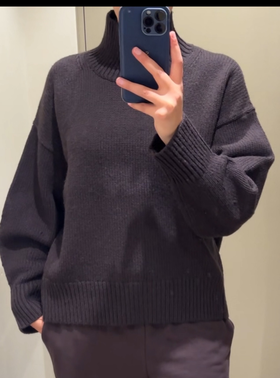 Brown wool sweater #brownsweatae #woolsweater #cosfinds