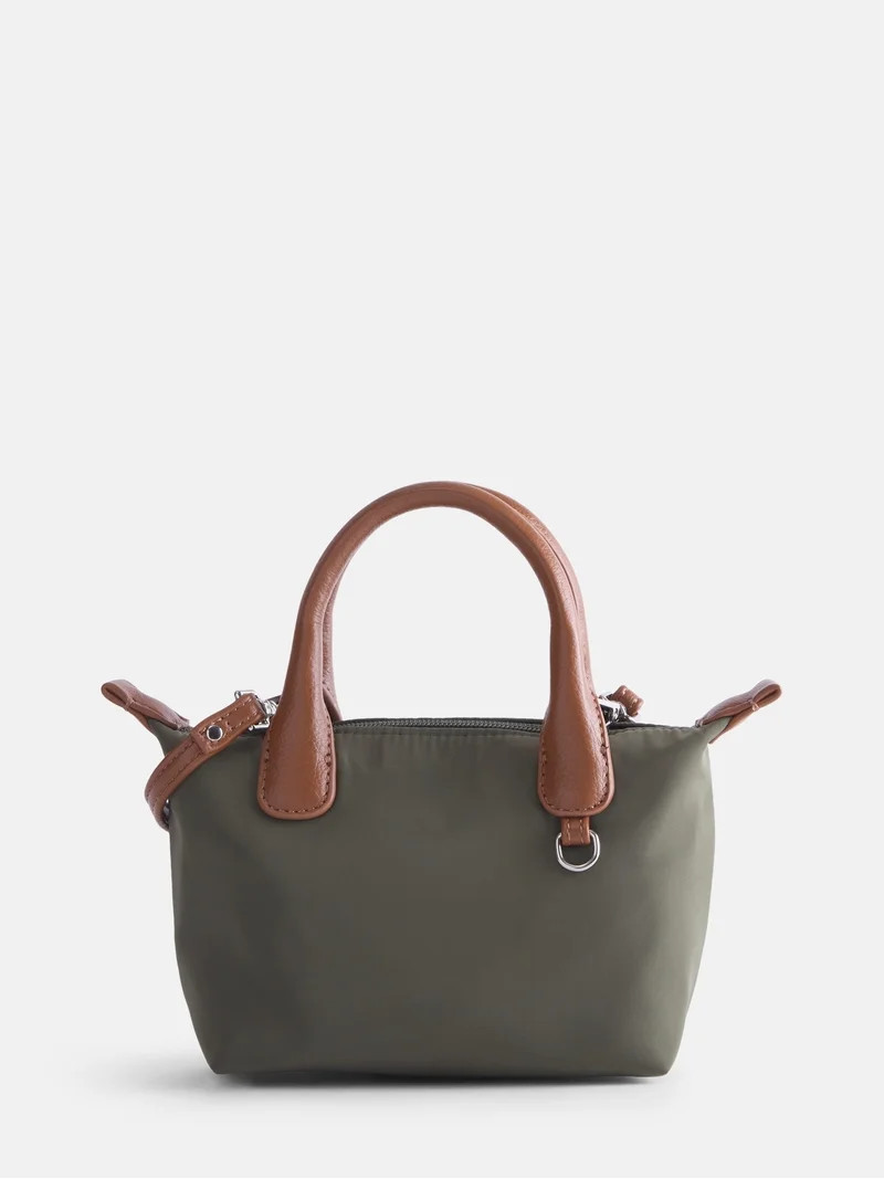 No Boundaries Women's Mini Tote Crossbody Bag, Olive | Walmart (US)