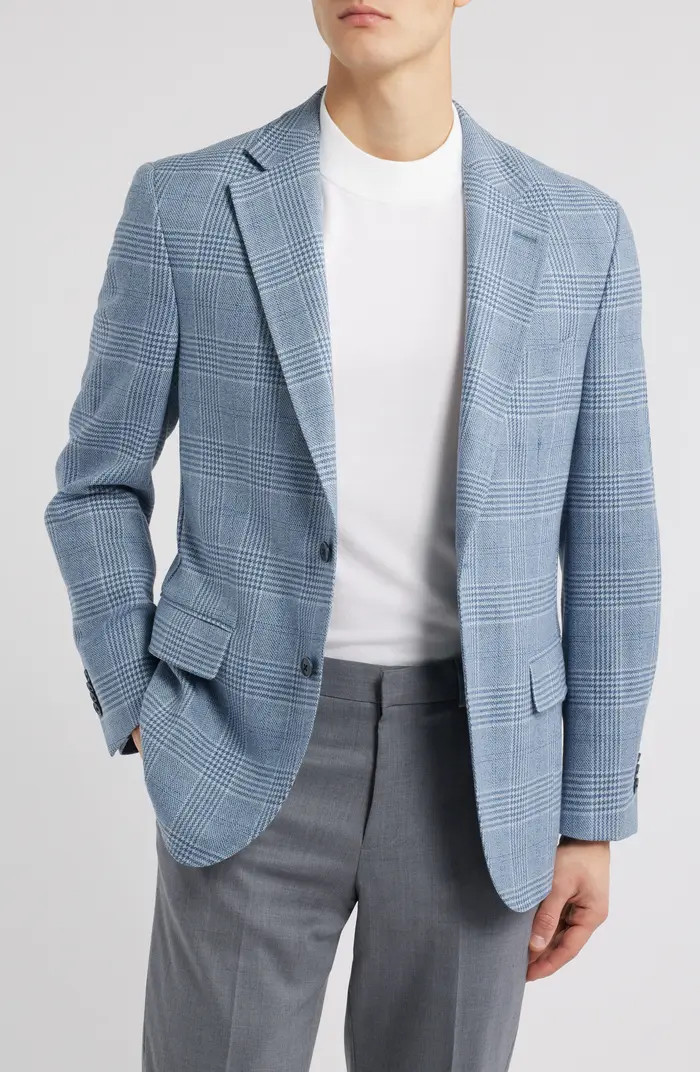 Hyperlight Soft Plaid Wool & Cashmere Sport Coat | Nordstrom