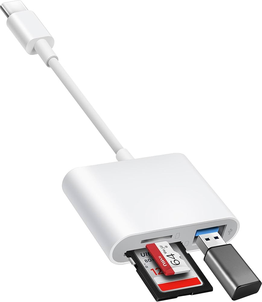 USB C to SD Card Reader, SD Card Adapter with SD MicroSD USB 3 Ports, BnmxTek USBC Memory Card Re... | Amazon (US)