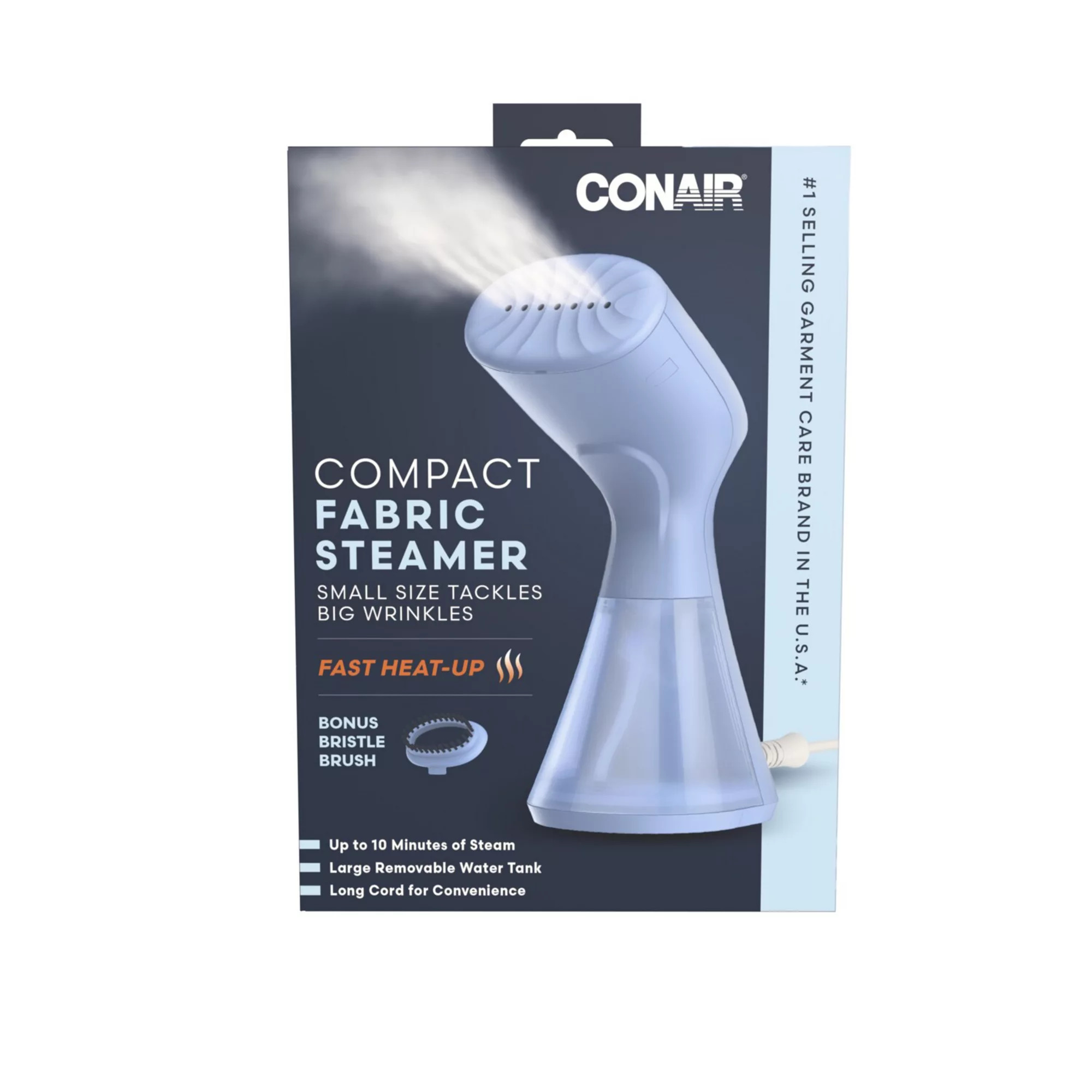 Conair Compact Fabric Steamer Fast Heat-Up With Bonus Bristle Brush | Kohl's