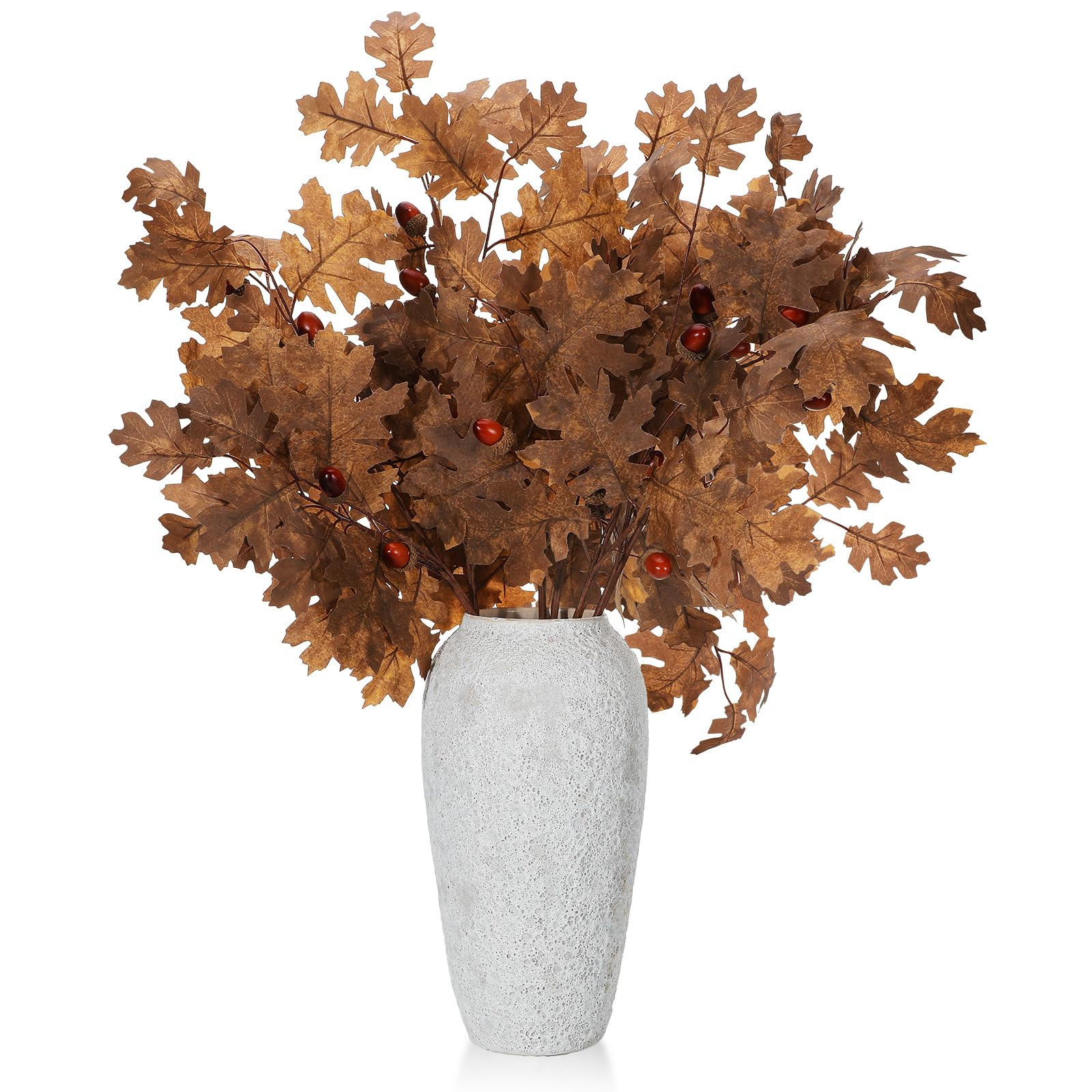 6 Pcs 31.5in Fall Faux Oak Branch with Acorns Fake Oak Faux Fall Leaves Table Centerpieces Artifi... | Amazon (US)