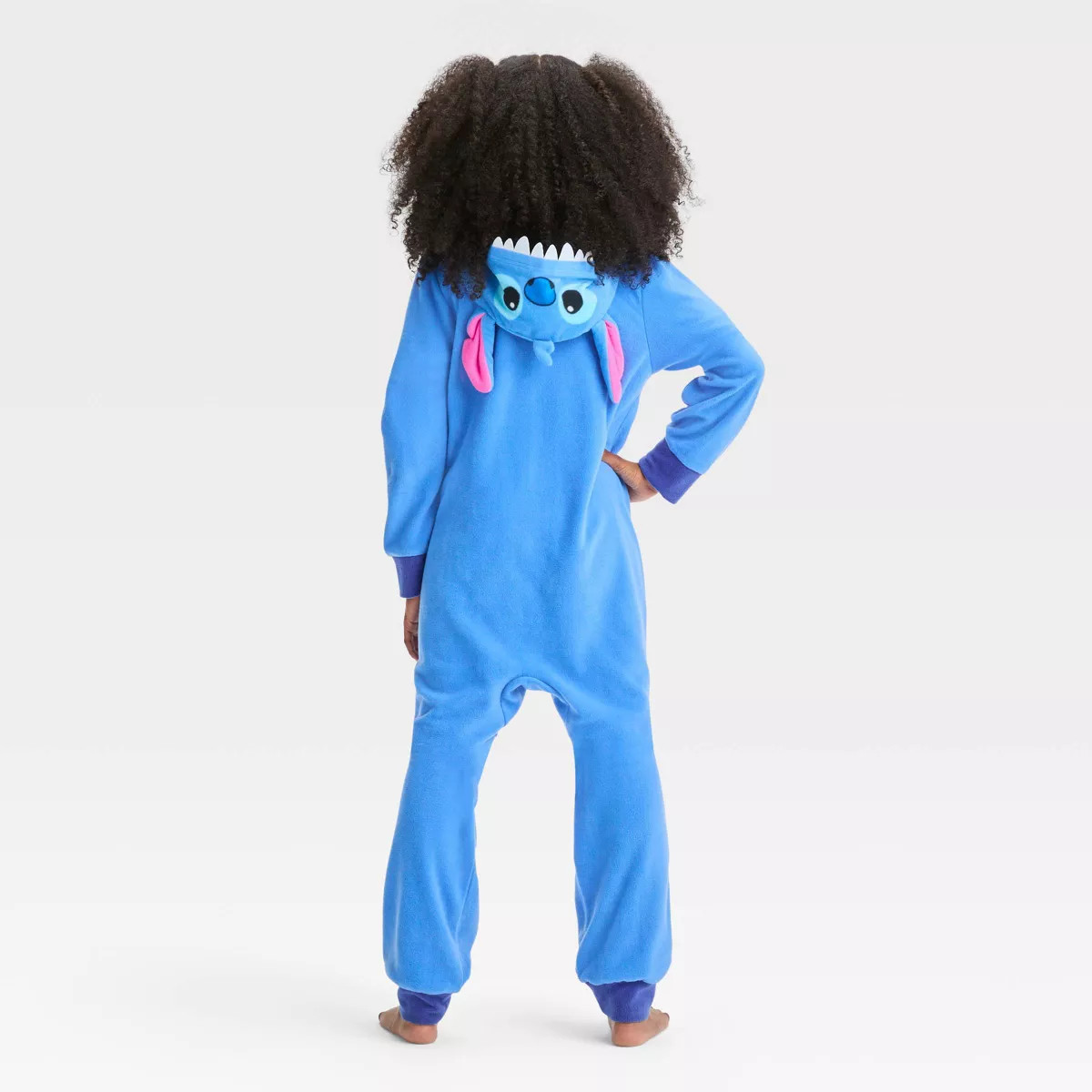 Girls' Lilo & Stitch Hooded Union Suit - Blue | Target