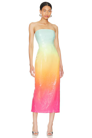 Runaway The Label Malibu Midi Dress in Multi from Revolve.com | Revolve Clothing (Global)
