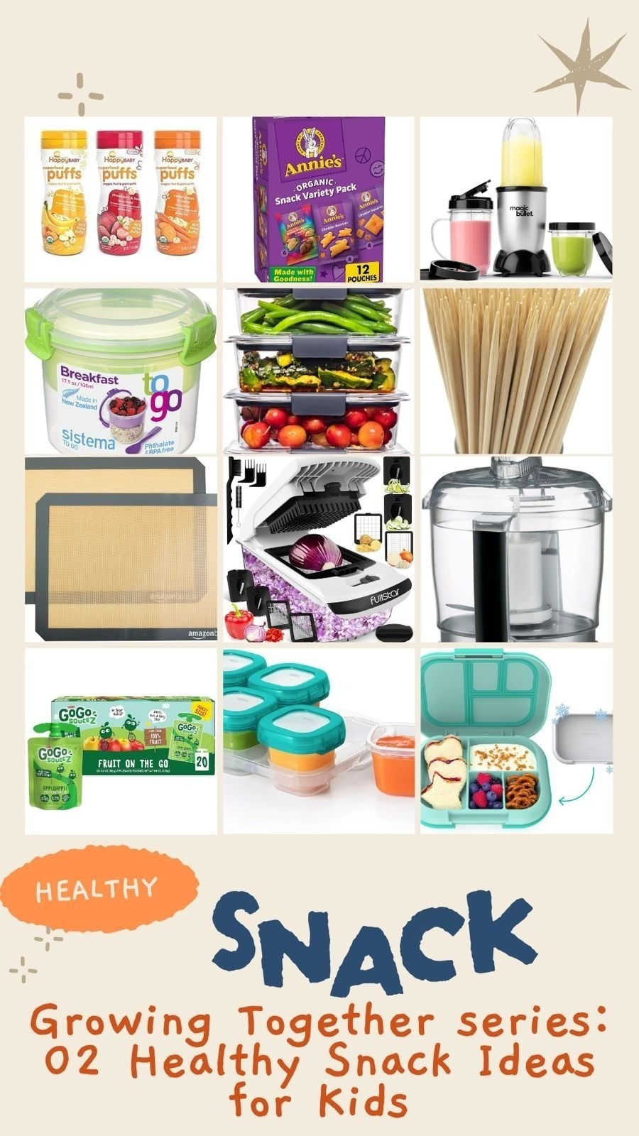 Providing healthy snacks for your kids is crucial for their growth and development. This blog post will explore some nutritious snack options, essential tools to make snack time easy and fun, and inspiring DIY videos from moms and creators who focus on green and chemical-free snacks. We’ve included links to products from Amazon to help you find everything you need to create delicious and healthy snacks for your children.

#LTKKids #LTKFamily #LTKBaby