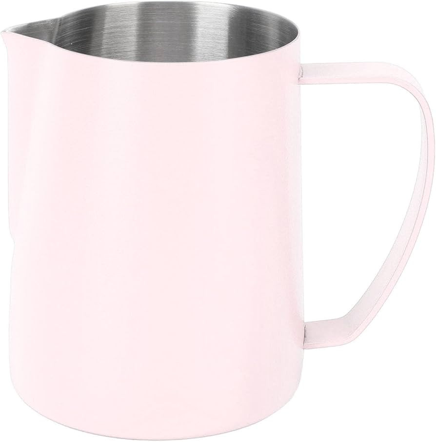 Milk Frothing Pitcher 20oz (600ml) – Stainless Steel Latte Art Pitcher with Inner Scale & Point... | Amazon (US)