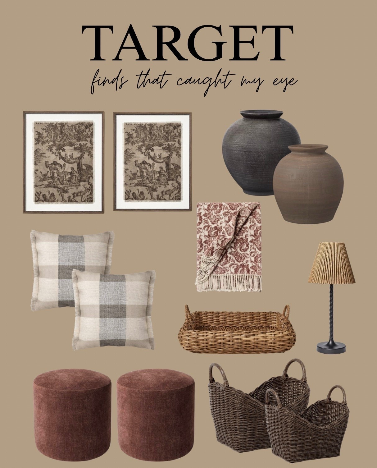 Beautiful Target finds that caught my eye! Definitely designer looks without the price tag 😍🤌🏼

#LTKU #LTKHome