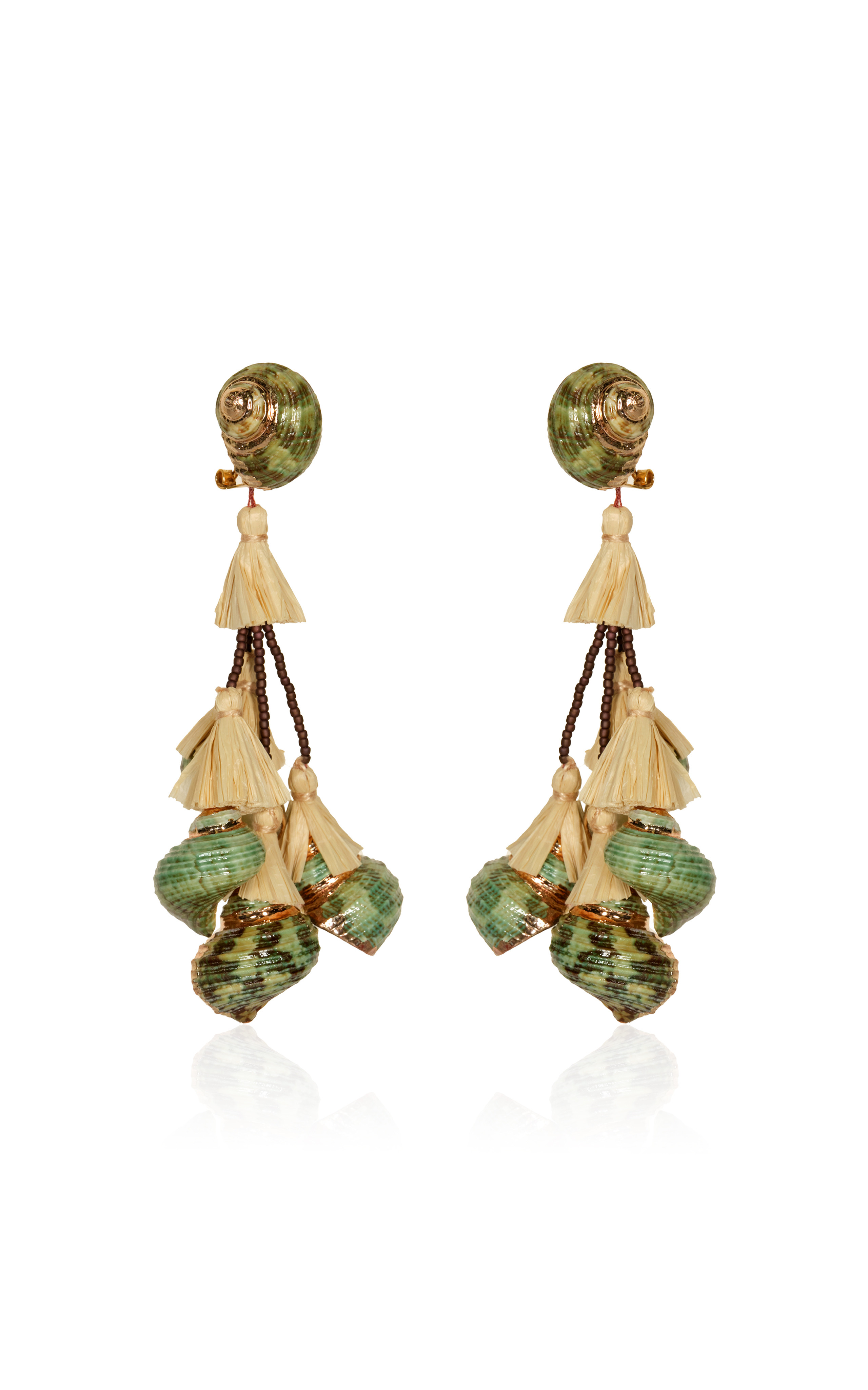 Espiral Sagrado Natural Shell Earrings | Moda Operandi (Global)