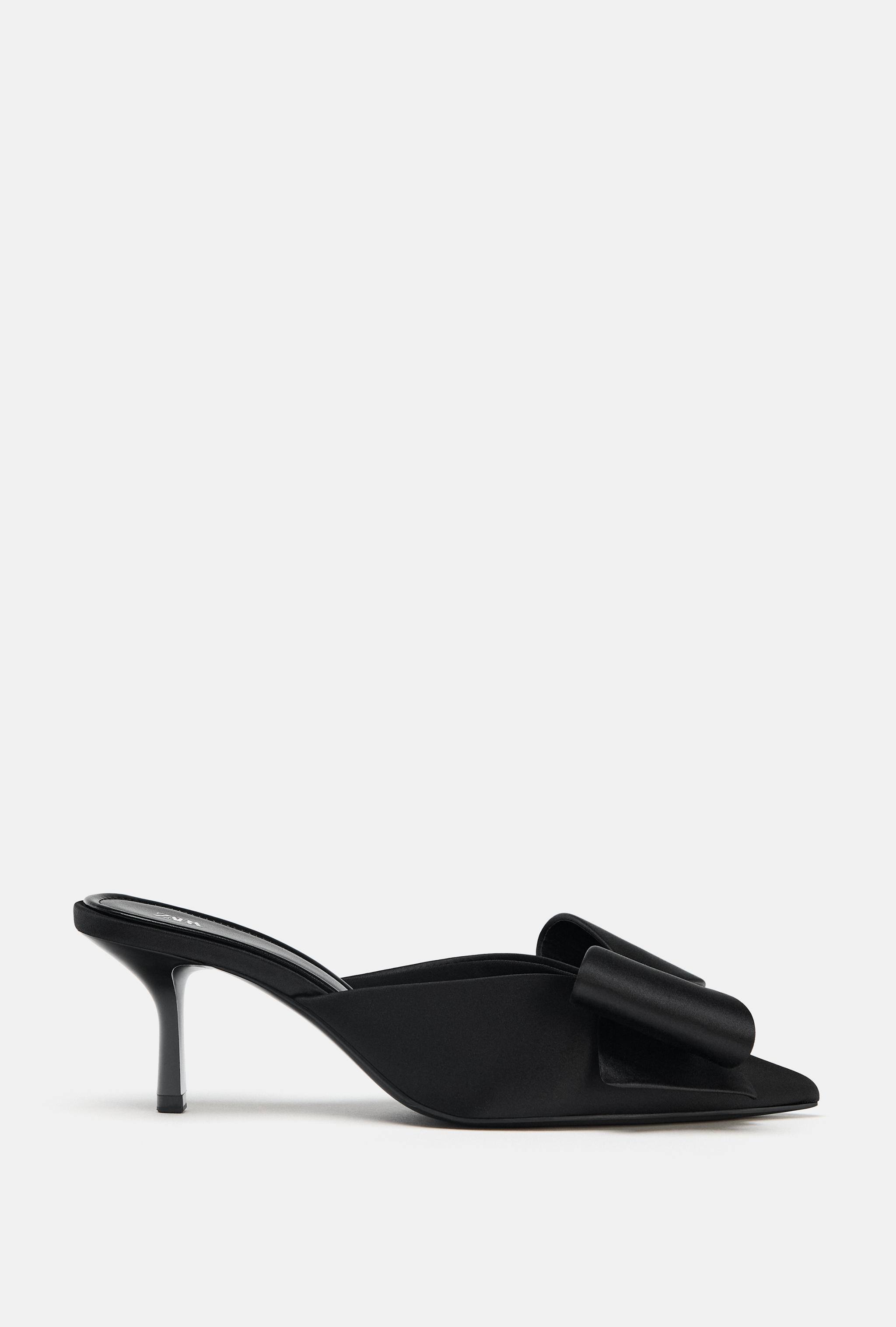 BOW HIGH-HEEL MULES | Zara US