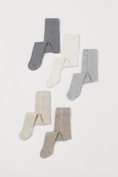 5-pack Fine-knit Tights | H&M (US)