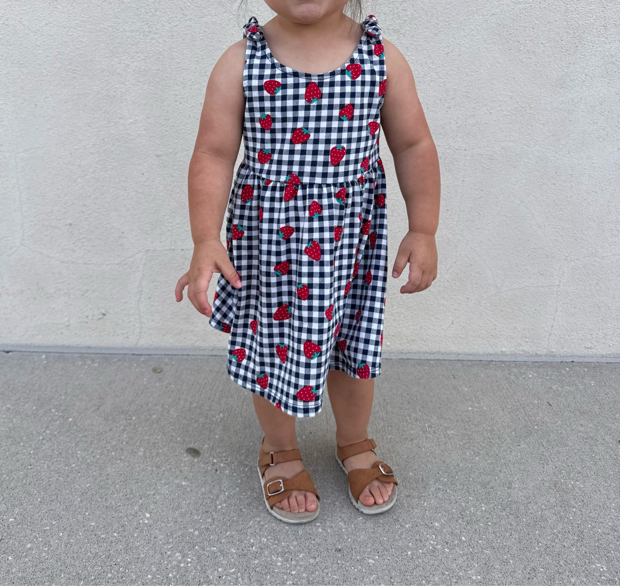 My daughter (2 years old) wore her little strawberry dress to church today! I love the little bows on top of the shoulders as well!

#LTKstyletip #LTKkids #LTKfamily