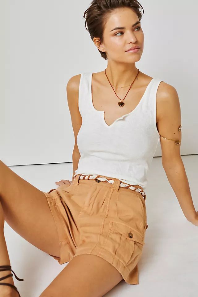 Pilcro Sustainable Notched Tank | Anthropologie (US)