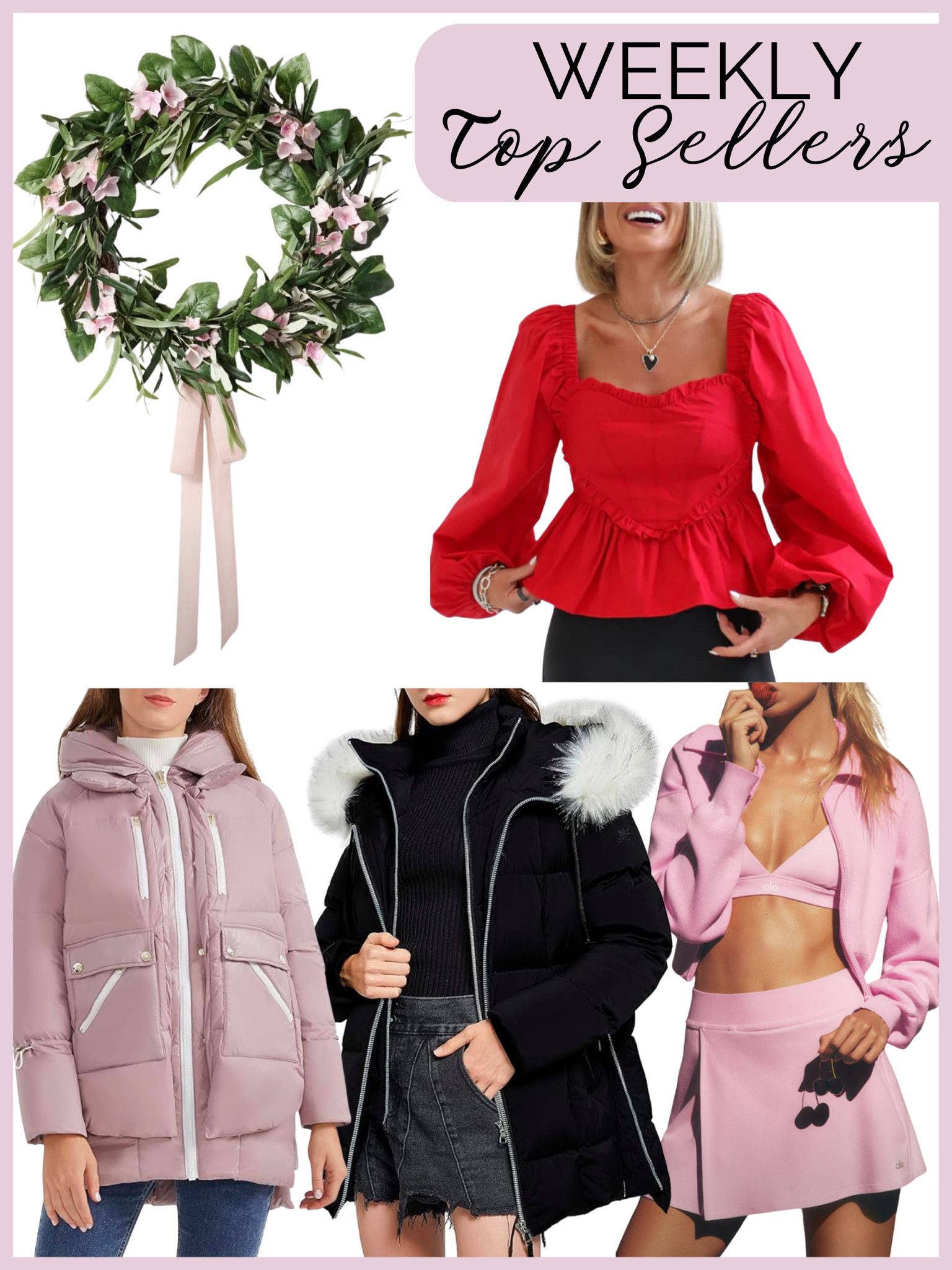 Top sellers, amazon coats, winter coats, pink Alo skirt 

#LTKSaleAlert #LTKFindsUnder100 #LTKFindsUnder50