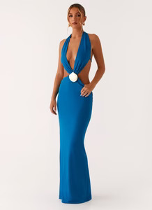 Flossy Maxi Dress - Royal Blue | Peppermayo (Global)