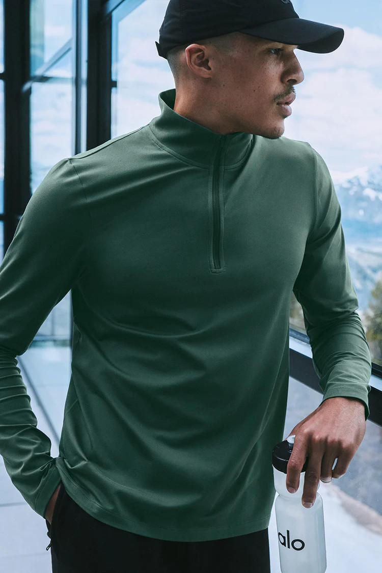 Conquer 1/4 Zip Reform Long Sleeve | Alo Yoga