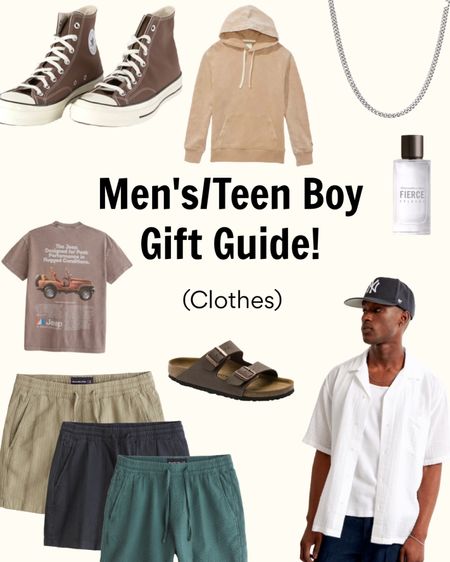 It's birthday week! We ordered a few clothes from Abercrombie but also wanted to make a gift guide for men and teen boys clothes! Hopes this gives you a good idea of what our style it kind of like haha! 😎 

#LTKmens #LTKfamily #LTKshoecrush